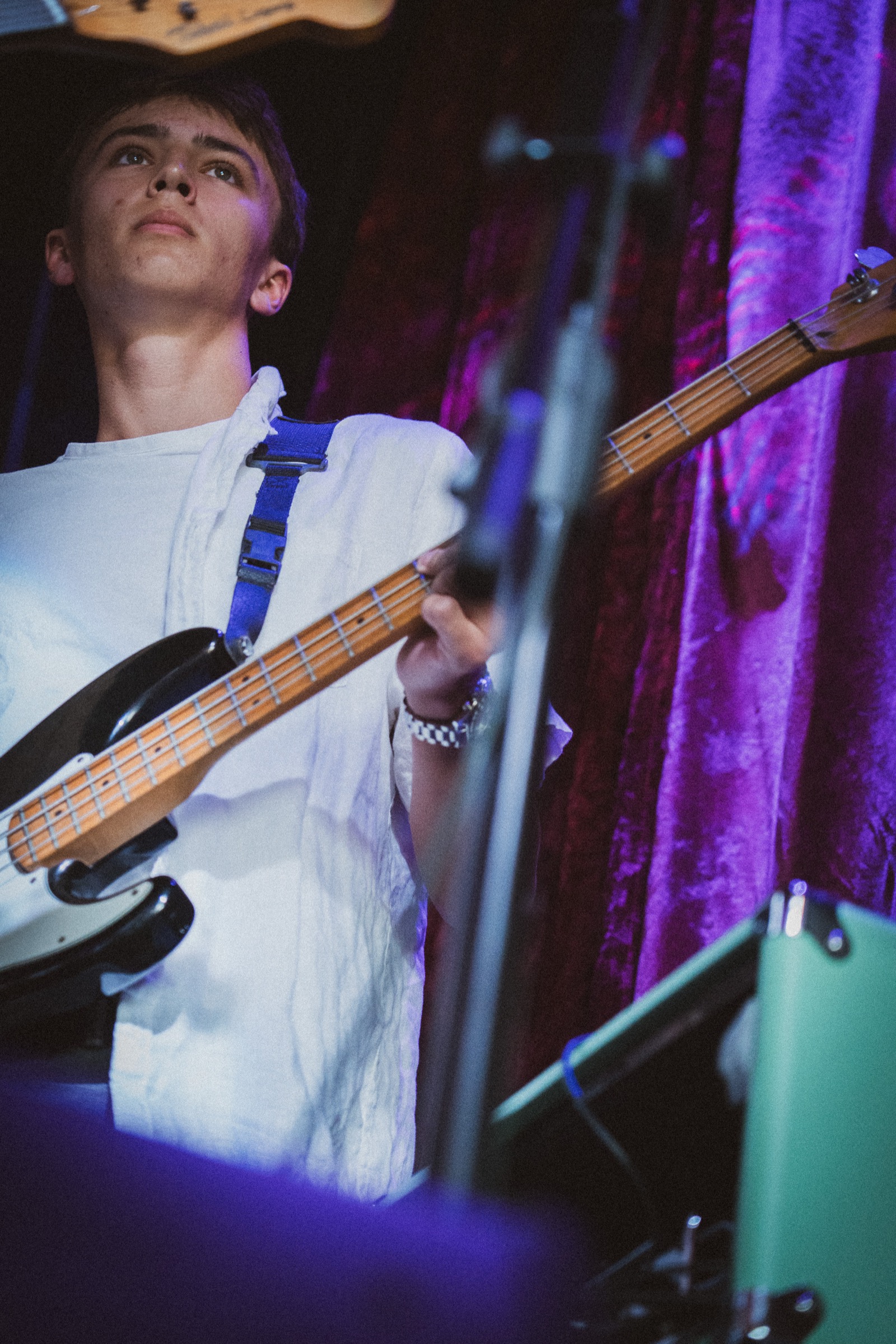 Youth artist on stage