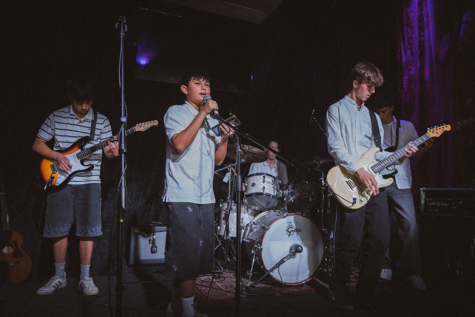 Youth band performing live at Resonator Music
